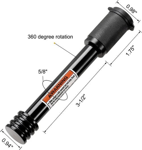 CZC AUTO Hitch Receiver Lock - Secure 5/8" Pin for Class III IV 2" & 2-1/2" Receivers | 1 Pack