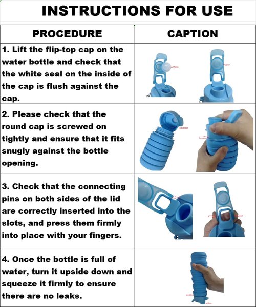 konlongzan Collapsible Water Bottles 3 Pack Silicone Water Bottle with Carabiner BPA Free Expandable Water Bottle 500ml Portable Sport Water Bottle for Travel Camping. (Black+Purple+Blue)