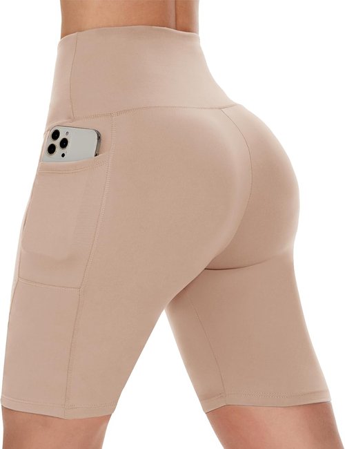 Campsnail Biker Shorts for Women - High Waisted Spandex with Pockets | Tummy Control in 3"/5"/8" Sizes