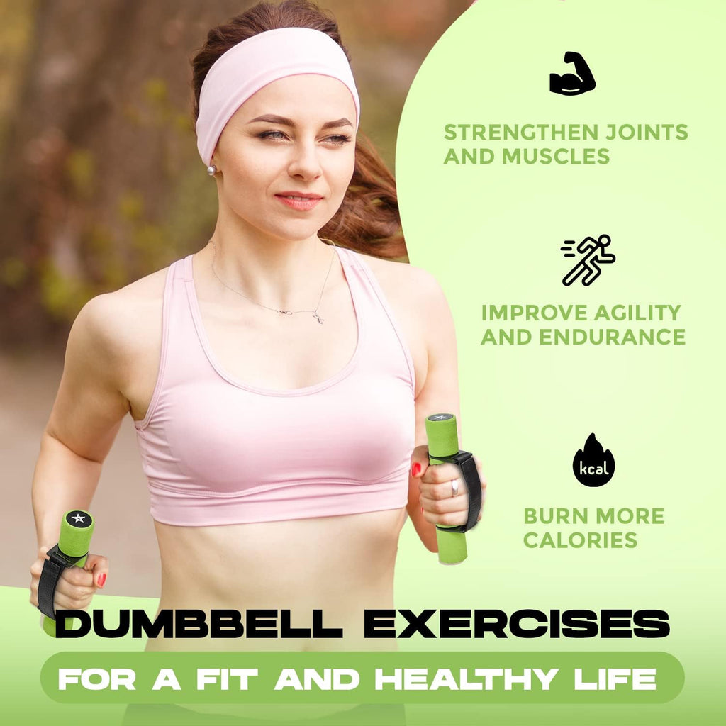Yes4All Adjustable Dumbbell Set - Perfect Hand Weights for Women's Walking & Travel | Color-Coded (2-4lbs)