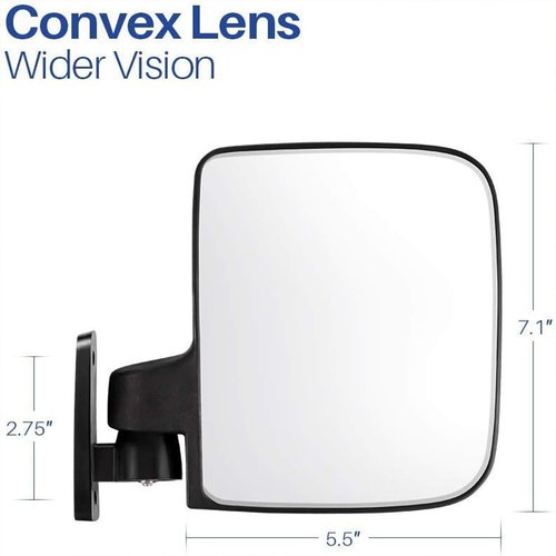 BETOOLL Golf Cart Side Mirror and Central Mirror
