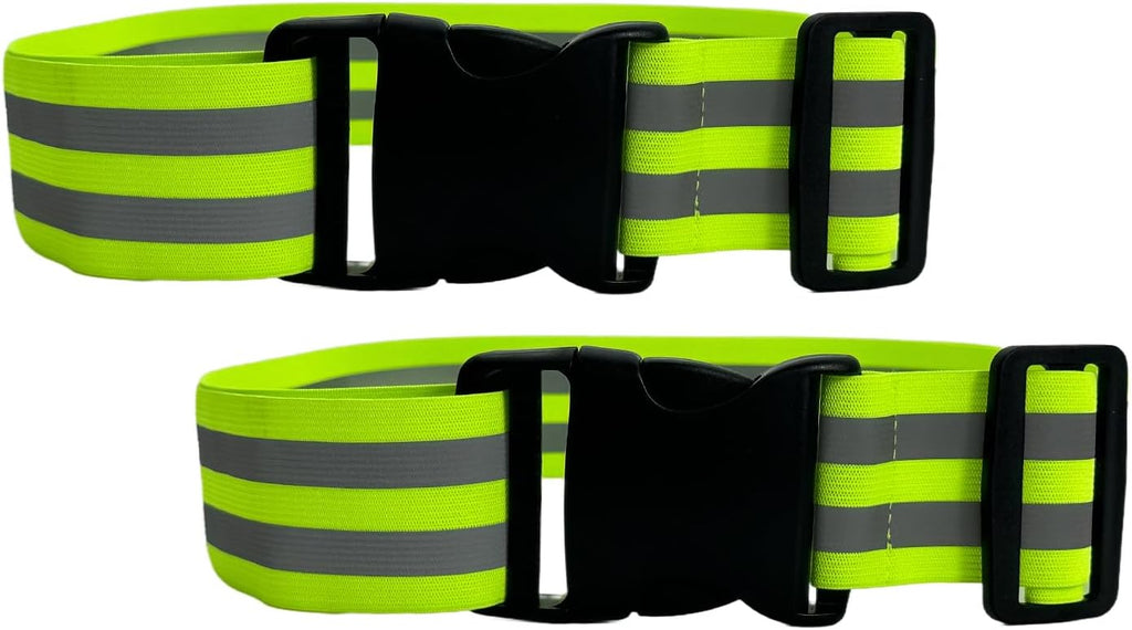 Reflective Running Belt - High Visibility Safety Gear for Men, Women & Kids | Adjustable 2-Pack