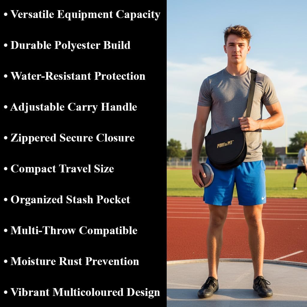 Port A Pit Shot & Discus Carrier - Durable Sports Equipment Bag for Easy Transport & Storage