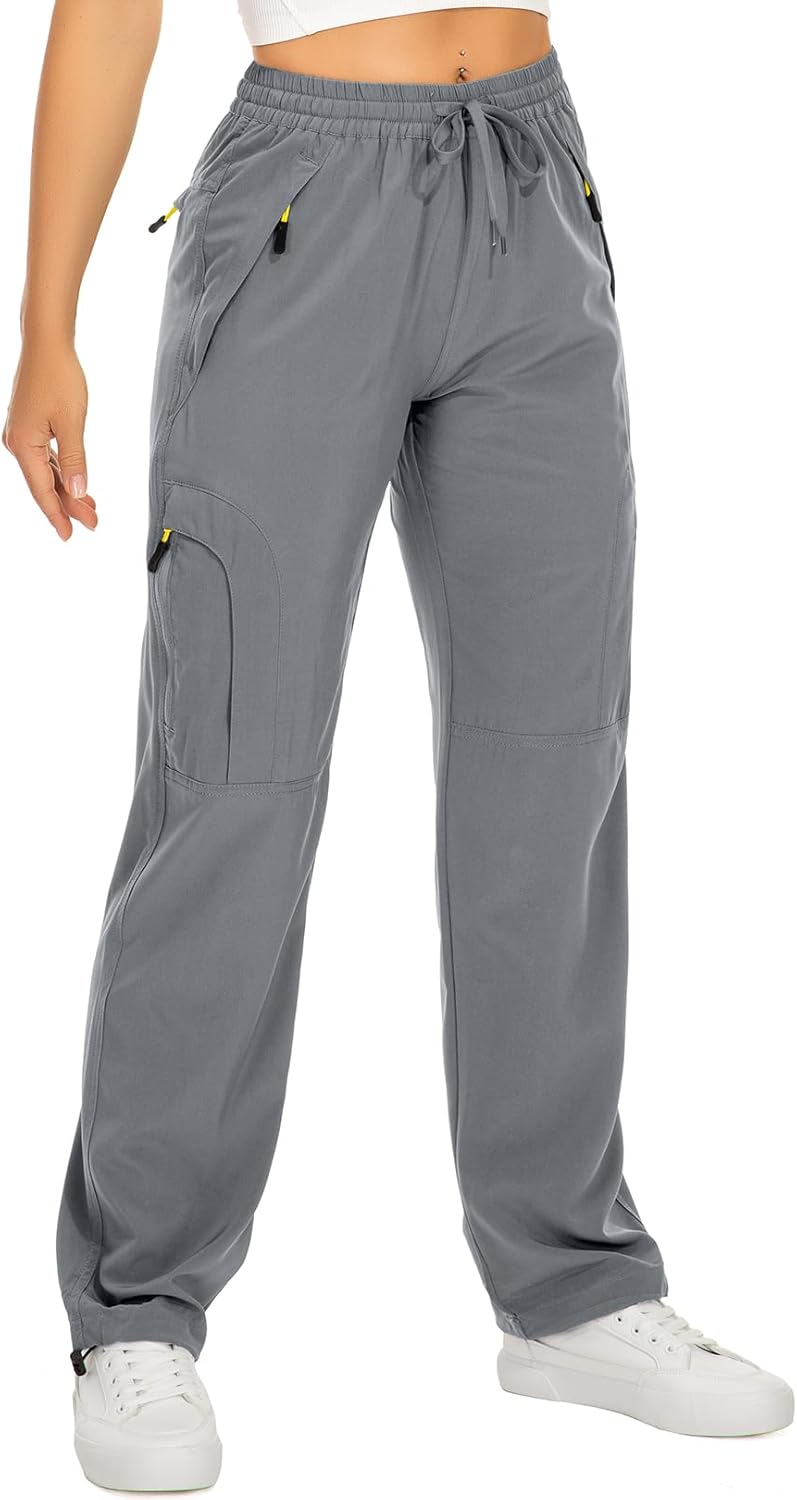 Skiennix Women's Hiking Pants - Quick-Dry, Lightweight, UPF 50 | Travel & Safari Cargo with Zipper Pockets