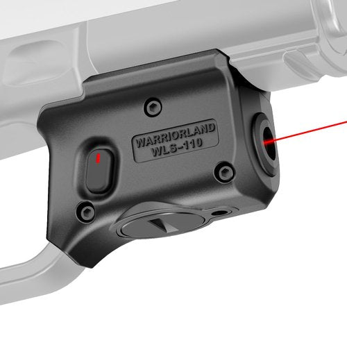 WARRIORLAND Red Trigger Laser Fit for Hellcat Pro - Compact & Lightweight Trigger Mounted Tactical Weapon Light with Battery Indicator and Ambidextrous Switch, WLS-110