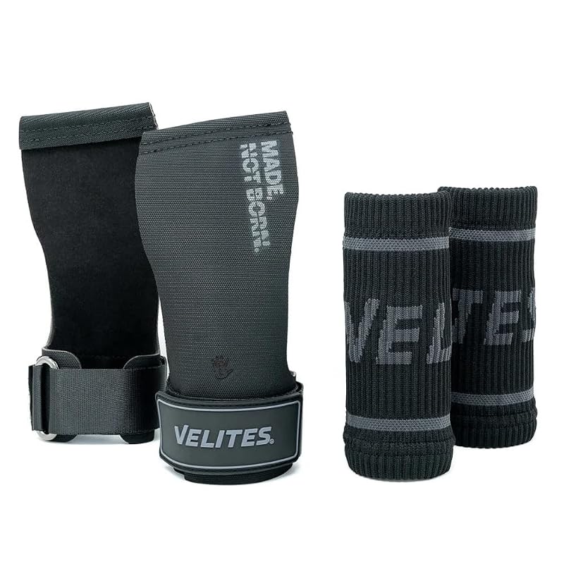 Velites All Terrain Crossfit Hand Grips No Holes - Large, Black