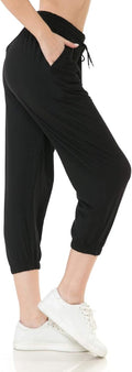Leggings Depot Women's Jogger Sweatpants - Comfortable Track Cuff Design with Pockets for Yoga & Workouts