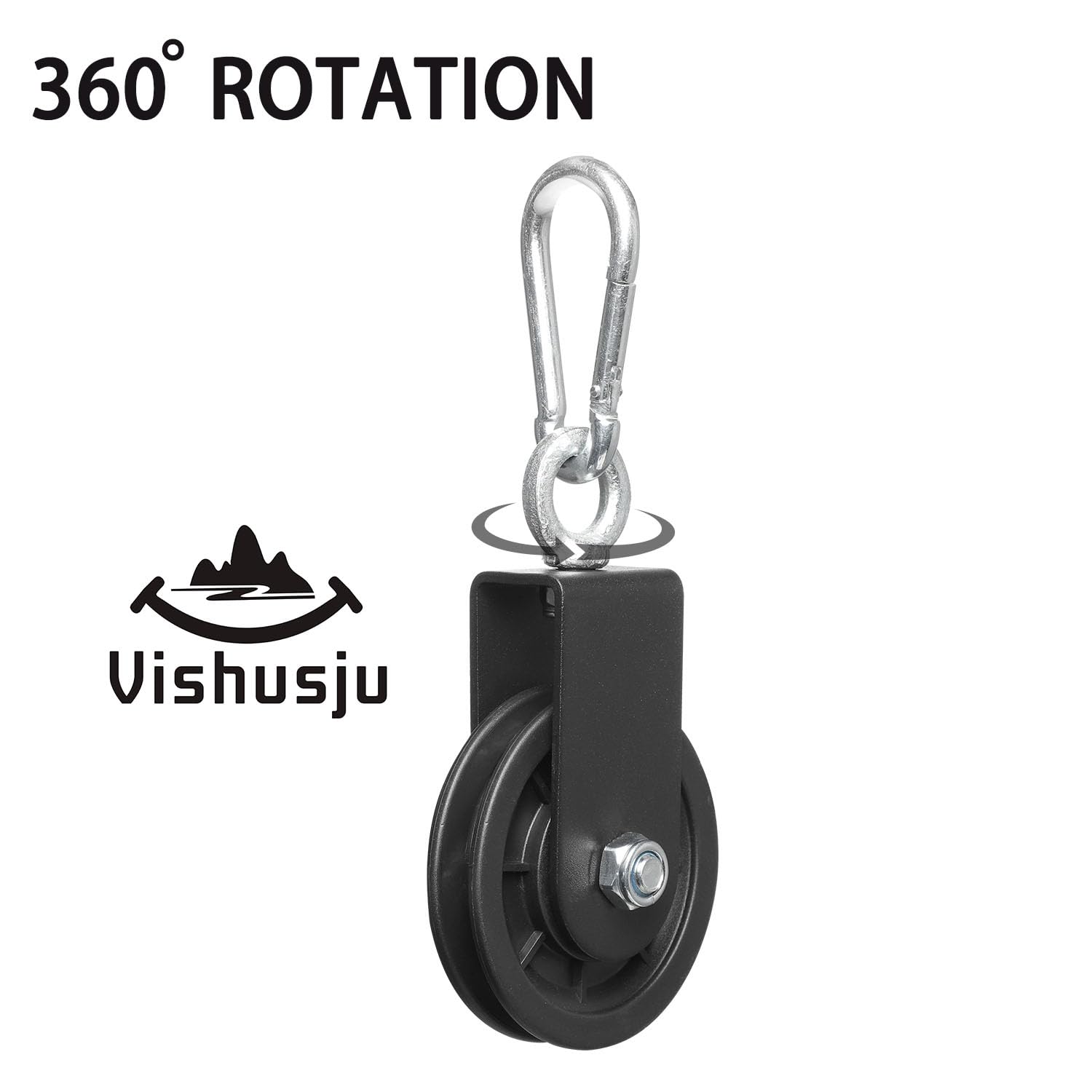 Vishusju 90mm Pulley Wheel for Cable Machines Silent Bearing Home Gym Equipment Pull Down Attachment Weight Lifting Pulley Traction