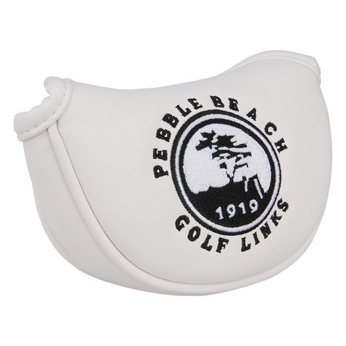 OGECLF 1pc Golf Club Mid/Small Mallet Putter Head Cover for Center Shaft Putters Center Shaft Mid Mallet Cover with Magnetic Closure (White)