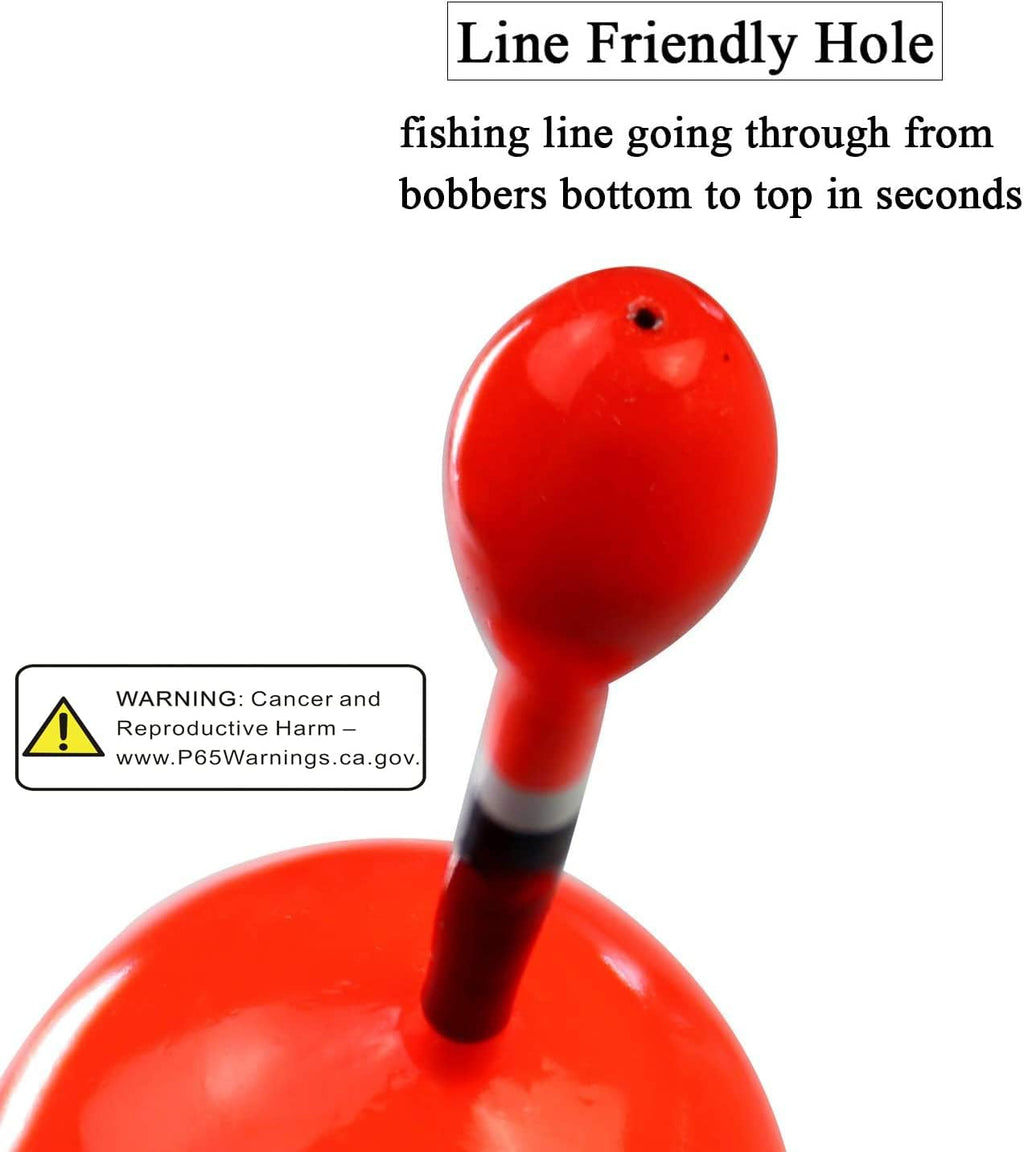 THKFISH Fishing Bobbers - Balsa Slide Floats for Crappie, Panfish & Trout | 5-Pack (1/2oz, 2"x5.28")