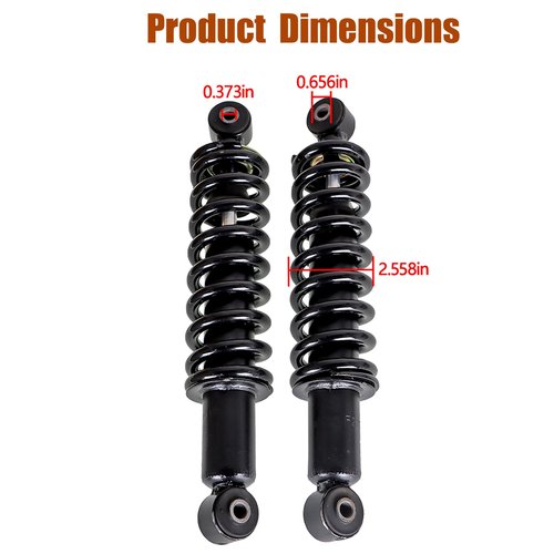 Heavy Duty Golf Cart Rear Shock Absorber with Spring Replacement for Yamaha G16 G19 G22 G29 Gas and Electric 1995-up JW2-F2210-00