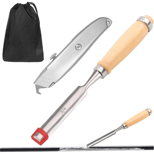 Gracfulcub Golf Grip Tape Remover Tool Kits, No Tape Residue Rapid Removal - Perfect for Regripping Graphite and Steel Shafts Golf Club Grip Repair Kits (Natural Wood)