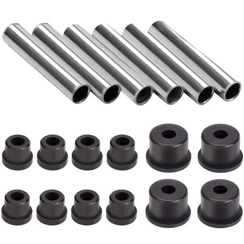 Roykaw Golf Cart Rear Leaf Spring Bushing and Sleeve Kit Compatible with EZGO RXV 2008-up Gas and Electric Models, Complete Set -18 PCS, Replaces OEM# 620160, 620161, 624030