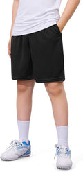 Somaibo Boys Athletic Shorts - Quick Dry Performance Mesh for Soccer & Basketball | Youth Sizes Available