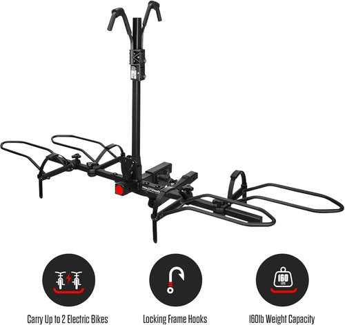 Hollywood Racks Sport Rider 2 Hitch Bike Rack - Heavy Duty, Foldable Design for 2 Bikes up to 80 lbs Each