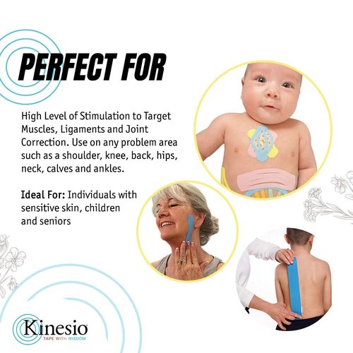 Kinesio Taping - Elastic Therapeutic Athletic Tape Tex Gold Light Touch - Fuji Purple – 2 in. x 16.4 ft