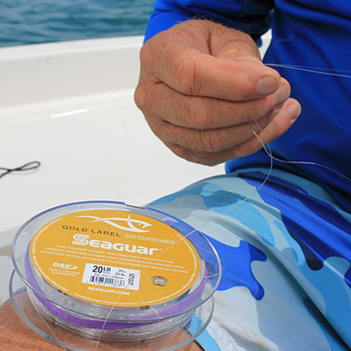 Seaguar Gold Label Fishing Leader Line - 100% Fluorocarbon for Fresh & Saltwater | Clear, Multiple Sizes