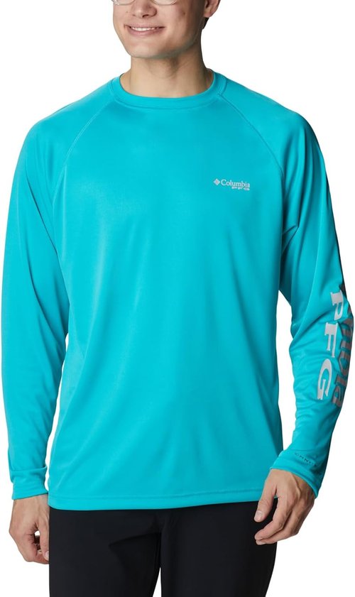 Columbia Men's PFG Long Sleeve Fishing Shirt - Quick-Dry, Moisture-Wicking, Lightweight