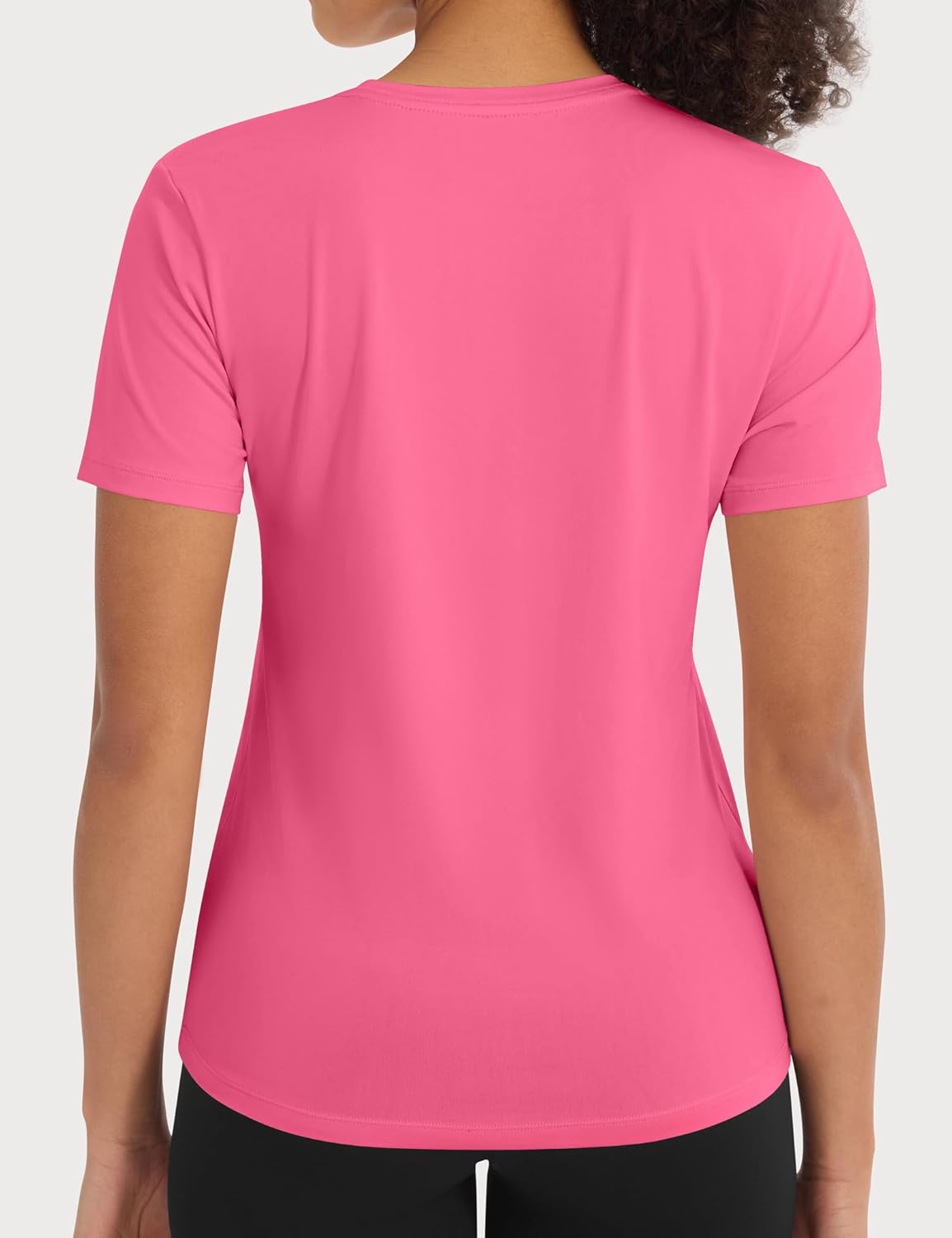 Skiennix 5 Pack Workout Tops for Women - Crew Neck Dry Fit Athletic T-Shirts for Gym & Yoga