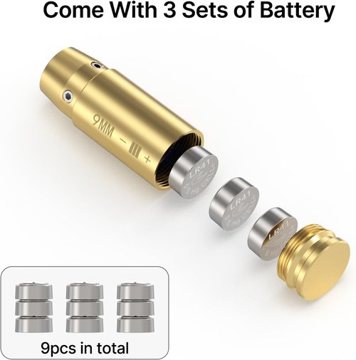 Feyachi Bore Sight | 9MM/223 5.56/12GA Red Dot Laser Boresighter with 3 Sets for Accurate Zeroing