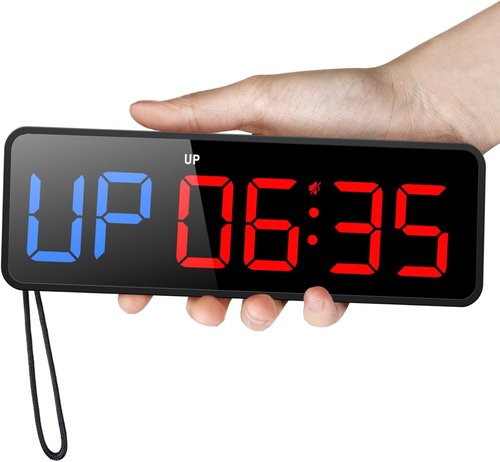 Acedeck Portable Gym Timer Clock - Digital Fitness Timer with Strong Magnet & Remote Control for Home Gym