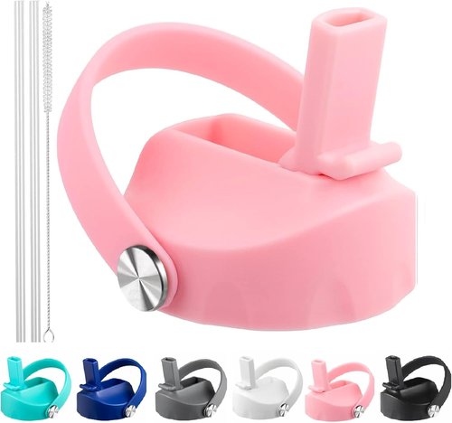 Hydro Flask Straw Lid - Replacement Cap with Flex Handle for 12-40 oz Wide Mouth Bottles
