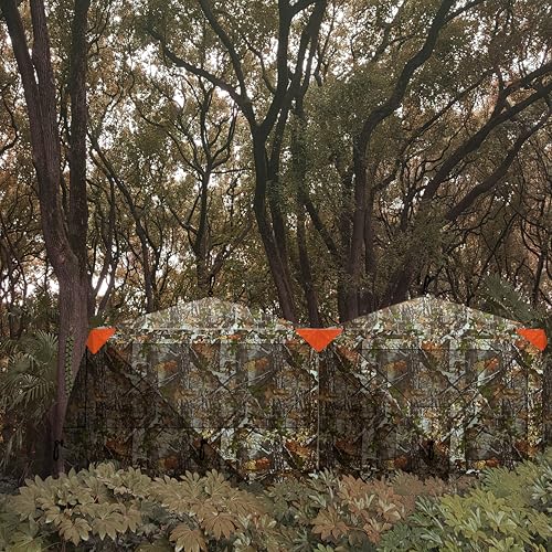 Hunt Quiet 360° See-Through Hunting Blind for 4-6 Hunters