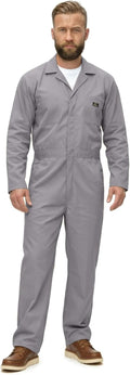 Natural Uniforms Men's Long Sleeve Zip-Up Twill Coverall - Stain & Wrinkle Resistant
