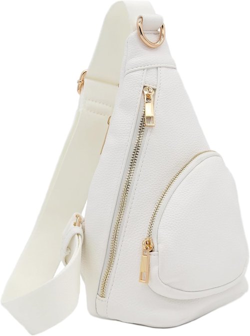 FashionPuzzle Compact Triangle Sling Bag - Stylish & Versatile Design for Everyday Use