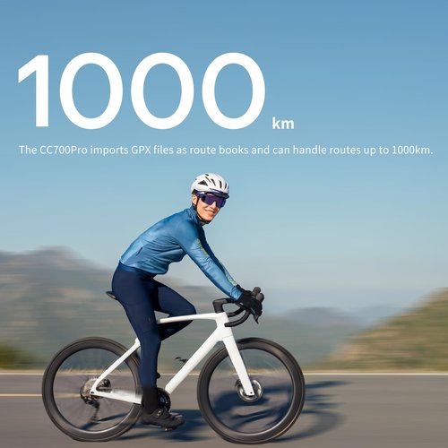 GEOID CC700 Pro 2.8" Color Touchscreen GPS Bike/Cycling Computer, Map Navigation with Re-Route Planning, WiFi Auto-Sync, ANT+/Bluetooth, Message Notification, IPX7 Waterproof, Free Indoor Training
