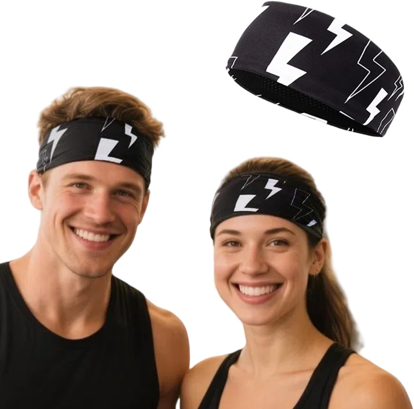 Skiennix Moisture-Wicking Sweatband - Quick-Dry Headband for Running, Cycling, Yoga & Fitness