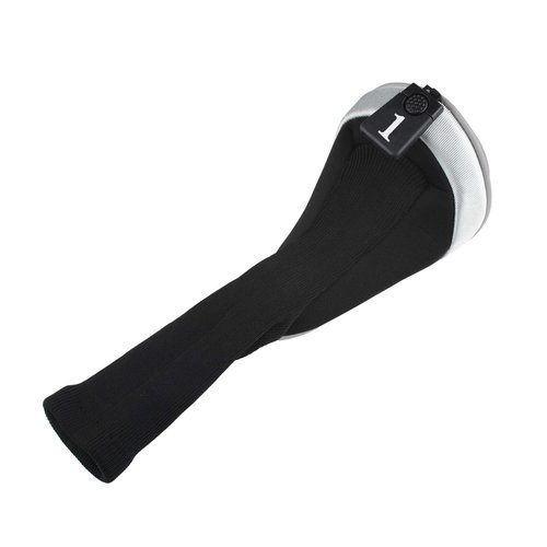 Andux Golf Club Wood Head Covers 460CC Driver Covers Long Neck Grey