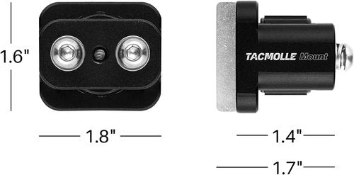 MOLLE Mounting Brackets - 2-Pack Accessories Adapter for Fire Extinguisher & Gun Rack