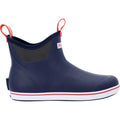 Xtratuf 22733-NVY-110 Performance Series 6" Men’s Full Rubber Ankle Deck Boots, Navy & Red (22733)