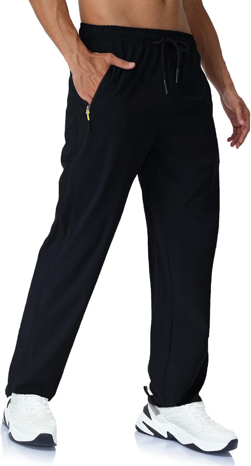 Rapoo Men's Lightweight Hiking Pants - Quick Dry Stretch Joggers for Running & Casual Wear
