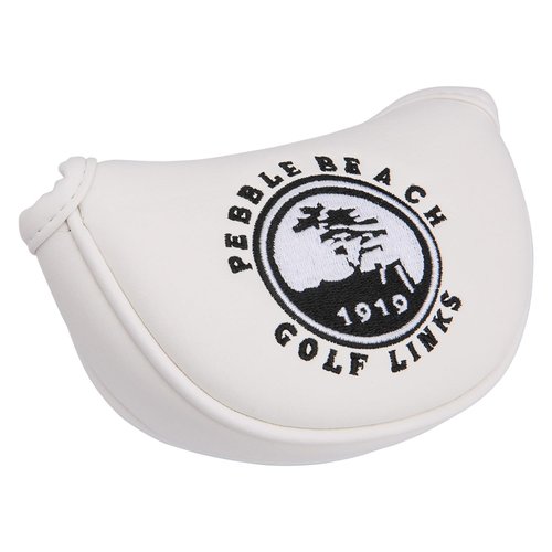 OGECLF 1pc Golf Club Mid/Small Mallet Putter Head Cover for Center Shaft Putters Center Shaft Mid Mallet Cover with Magnetic Closure (White)