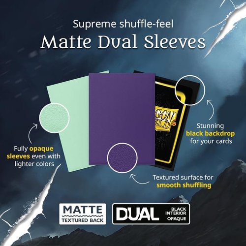 Dragon Shield | Premium TCG Sleeves - Smooth & Tough | Orchid & Eucalyptus | 2X 100 CT - Compatible with Pokémon, Flesh & Blood, One Piece & Magic The Gathering