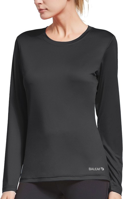 Baleaf Long Sleeve Workout Tops for Women - Quick Dry Athletic Shirts | Lightweight & Moisture Wicking