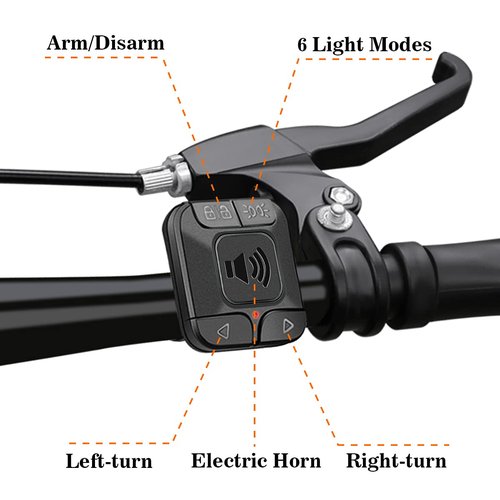 WSDCAM Remote for Smart Bike Tail Light Turn Signals Alarm