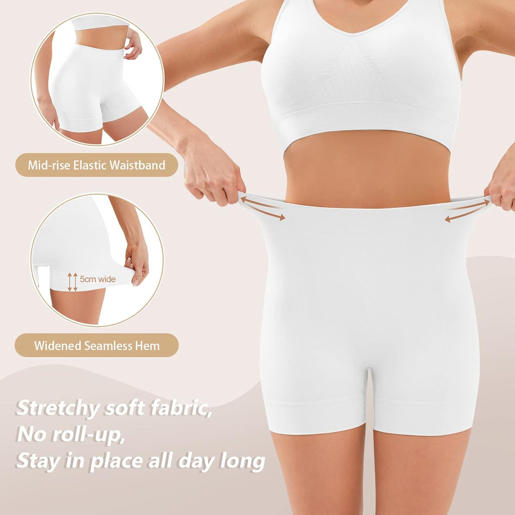 YADIFEN Slip Shorts - Smooth Anti-Chafing Boyshort Panties for Women | Seamless Yoga Underwear