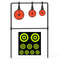 KNINE OUTDOORS Spinner Metal Targets for Shooting, 3/8'' Thick Auto-Reset Steel, Heavy Duty for .44 Magnum Centerfire Handguns, Outdoor Range Practice