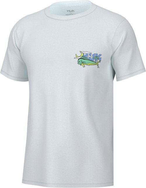 HUK Men's Fishing Graphic Tee - Performance Short Sleeve | Quick-Dry Comfort