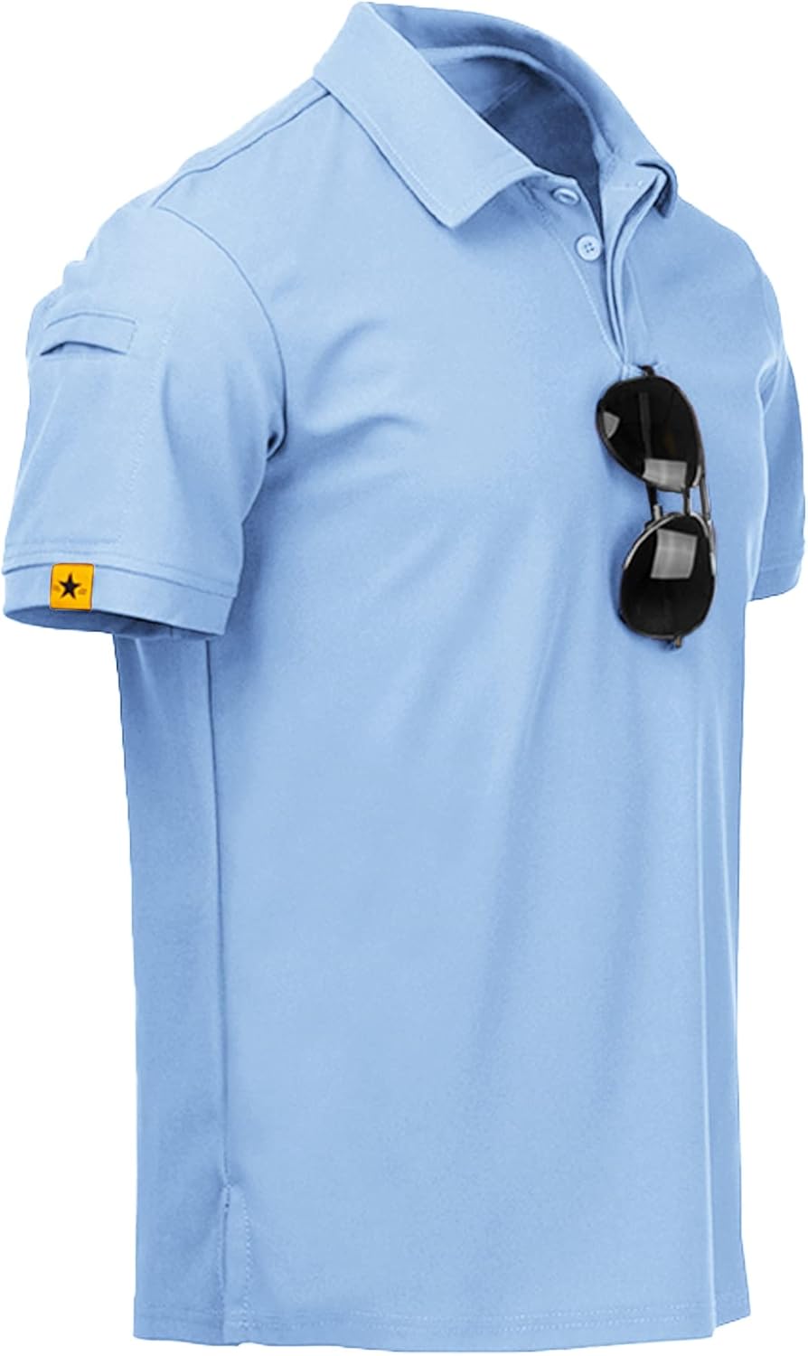 ZITY Men's Polo Shirt - Short Sleeve Tactical Golf Tee | Stylish Casual Athletic Wear