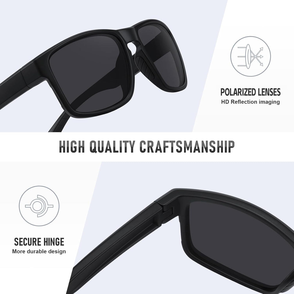 Skiennix Sports Polarized Sunglasses - UV Protection & Unbreakable Design | Ideal for Driving, Running, Fishing, Hiking