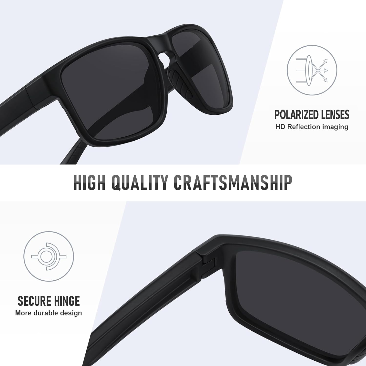 Skiennix Sports Polarized Sunglasses - UV Protection & Unbreakable Design | Ideal for Driving, Running, Fishing, Hiking