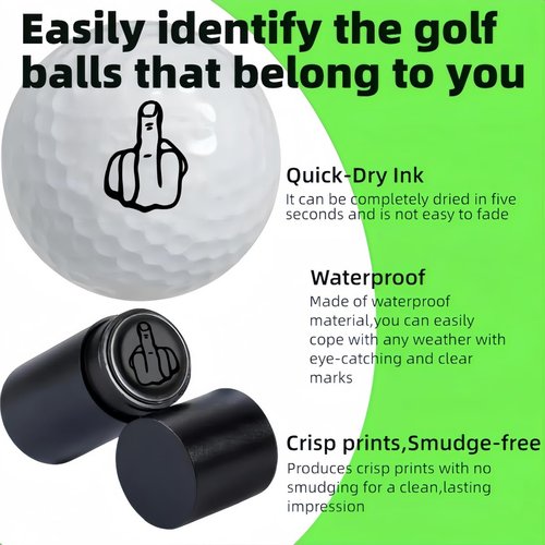 Jieyouhui Golf Ball Stamp Personalized Reusable and Waterproof Golfing Stamper Golf Ball Marking Tool to Identify Golf Balls for Golfers Golf Stamps for Golf Balls (4 Pack-36)