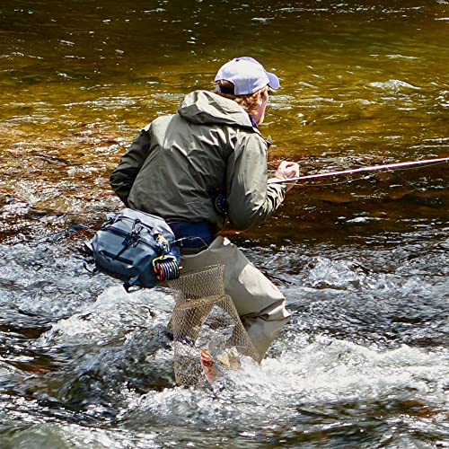 Medium Galvanized Steel Fish Basket - 13x22 Inch Portable Collapsible Fish Trap, Gold