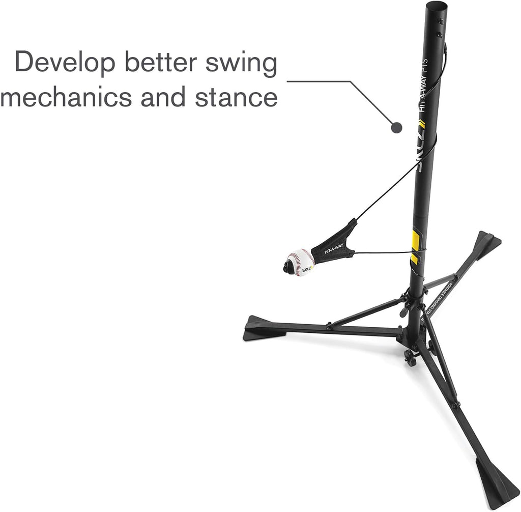 SKLZ Hit-A-Way Baseball Swing Trainer - Portable Training Station with Adjustable Stand
