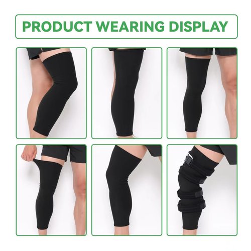Orthomen Undersleeve Knee Brace Cotton Spandex Blend Knee Sleeves (2 Pack) for Women & Men, Breathable Knee Sleeve for Knee Bracing, Comfortable Knee Sleeve for Knee Braces,X-Large
