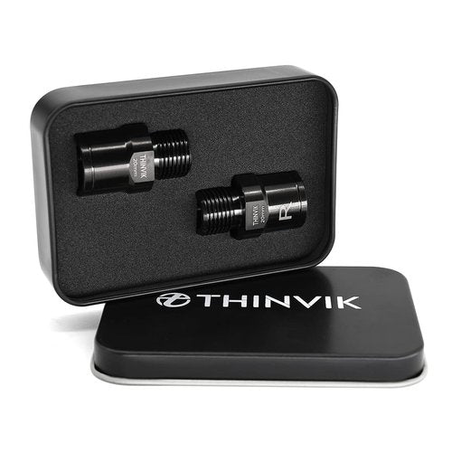 Thinvik Titanium Alloy Bike Pedal Extenders, Extended Pedal Spacer for 9/16 inch Bike Pedals, Pedal Extensions - Extended 20mm/ 0.79in